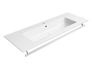 PURA 122X46 - Rectangular washbasin with towel rail by GSI ceramica - view 2